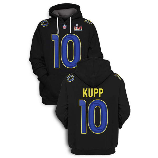 Men's Los Angeles Rams Active Player Custom 2021 White Super Bowl Pullover Hoodie Men's Los Angeles Rams Active Player Custom 2021 White Super Bowl Pullover Hoodie